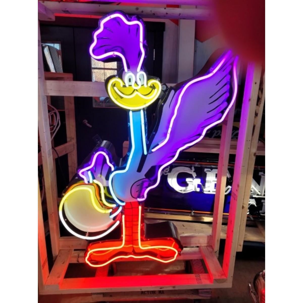 road runner neon sign