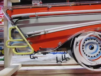 New 57 Chevy Convertible Painted Neon Sign 96"W x 27"H