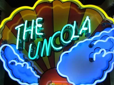 New 7UP "The Uncola" Porcelain Neon Sign 32"W x 72"H 