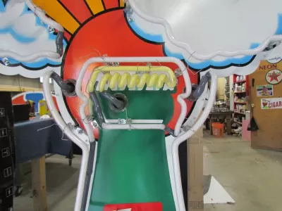 New 7UP "The Uncola" Porcelain Neon Sign 32"W x 72"H 