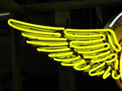 New Curtiss Wright Aviation Porcelain Neon Sign 72 IN W x 32 IN H
