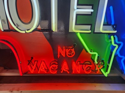 New Indianhead Motel Porcelain Neon Sign 5 FT W x 6 FT H