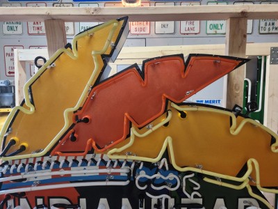 New Indianhead Motel Porcelain Neon Sign 5 FT W x 6 FT H