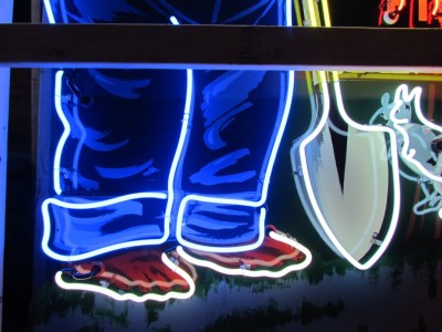 New Smokey The Bear Painted Neon Sign 61 IN W x 90 IN H