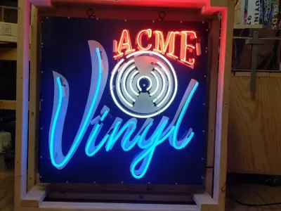 Acme Vinyl Records 4 FT x 4 FT 