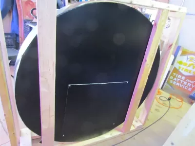 New Single-Sided Allis Chalmers Parts Service Porcelain Neon Sign 48" Diameter