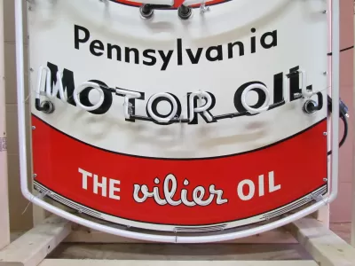 New Amalie Motor Oil "Can" Porcelain Neon Sign 36"W x 60"H