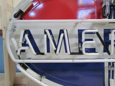 New American Porcelain Neon Sign - 48"W x 40"H