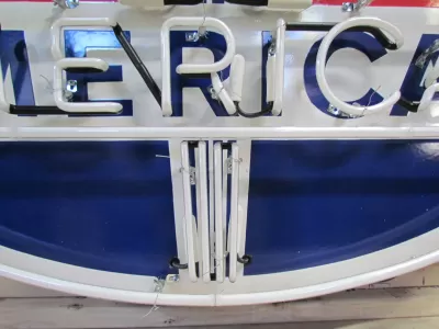 New American Porcelain Neon Sign - 48"W x 40"H