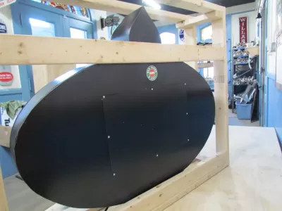 New American Porcelain Neon Sign - 48"W x 40"H