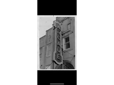 Original 1930's Arcade Theater Sign 5 FT x 22 FT