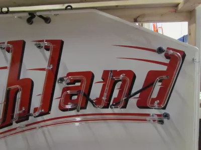 Original Ashland Products Porcelain Neon Sign 70 IN W x 46 IN H