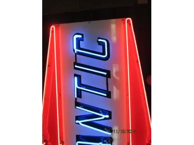 New Atlantic Porcelain Neon Sign 78"H x 40"W