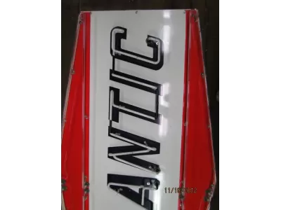 New Atlantic Porcelain Neon Sign 78"H x 40"W
