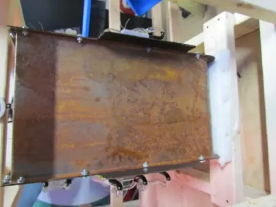 New Autolite Double-Sided Porcelain Neon with Aged Steel Can 30" W x 20" H