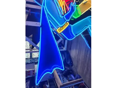 New Batman & Robin Double-sided Painted Neon Sign 61"W x 75"H