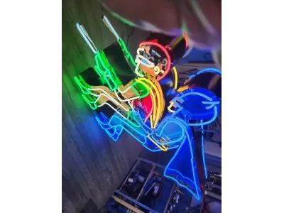 New Batman & Robin Double-sided Painted Neon Sign 61"W x 75"H