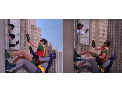 New Batman & Robin Double-sided Painted Neon Sign 61"W x 75"H