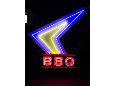 BBQ Arrow Animated 8 FT H Double-sided