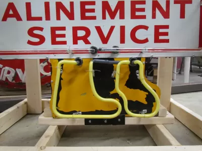 New "Bear Wheel Alinement Service" Painted Neon Sign 34"W x 53"H