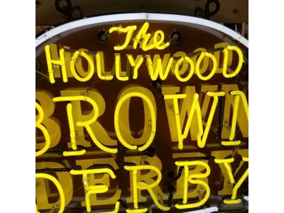 New Brown Derby Porcelain Metal Neon Sign 54"W x 36"H