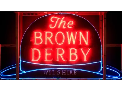 New Brown Derby Porcelain Metal Neon Sign 54"W x 36"H