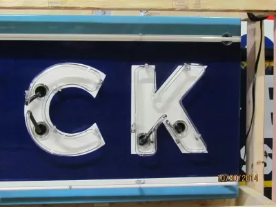 New "Buick"  Porcelain Neon Sign - 90"W x 32"H