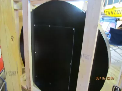 New Buick Valve in Head Porcelain Neon Sign 42" Diameter