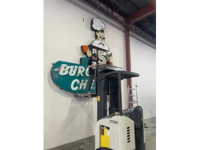 Original Burger Chef Porcelain Neon 19 FT W x 16 1/2 FT H