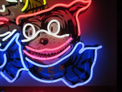 New Buster Brown Shoes Animated Porcelain Neon 48 IN W x 54 IN H 