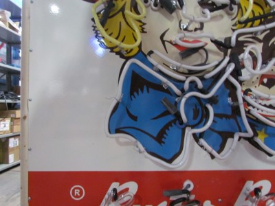 New Buster Brown Shoes Animated Porcelain Neon 48 IN W x 54 IN H 