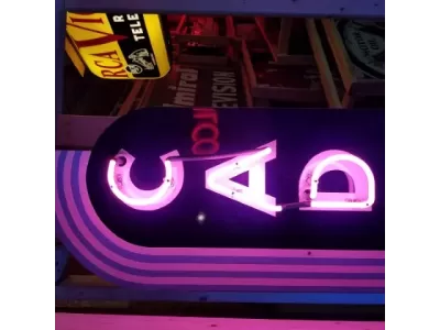 New Cadillac Standard of the World Double-sided Porcelain Neon Sign 8 FT Tall