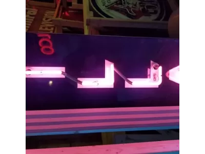 New Cadillac Standard of the World Double-sided Porcelain Neon Sign 8 FT Tall