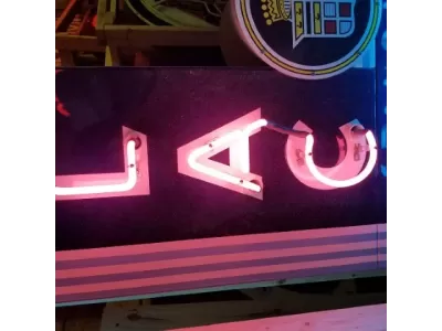 New Cadillac Standard of the World Double-sided Porcelain Neon Sign 8 FT Tall