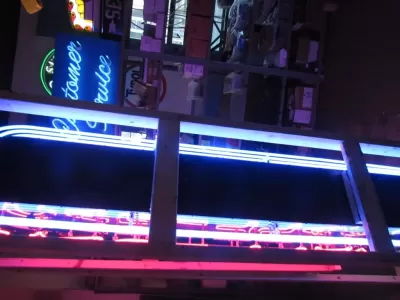 New Double-sided Porcelain Neon Cadillac Sign 18 IN W x 96 IN H