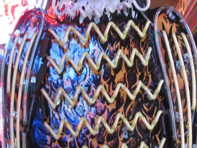 New Case Eagle Porcelain Neon Sign 32"W x 72"H