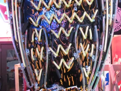 New Case Eagle Porcelain Neon Sign 32"W x 72"H