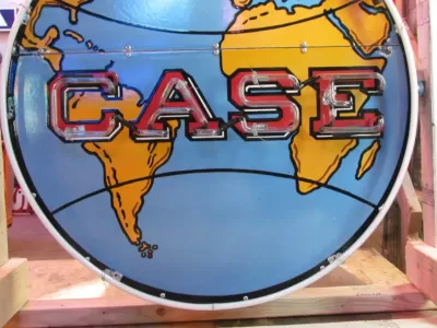 New Case Eagle Porcelain Neon Sign 32"W x 72"H