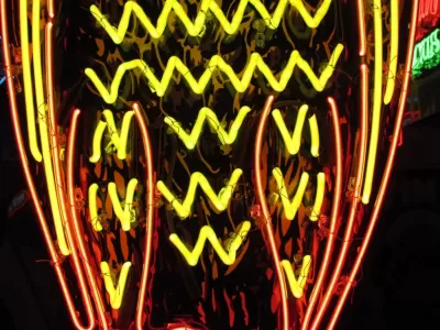 New Case Eagle Porcelain Neon Sign 32"W x 72"H