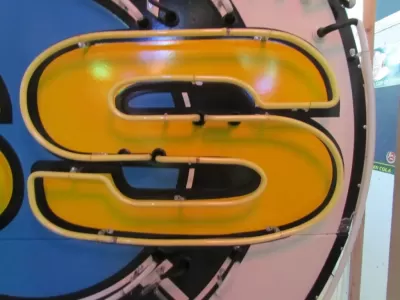 New Chevelle SS (Flashing) 454-LS6 Porcelain Neon Sign 70 IN Diameter