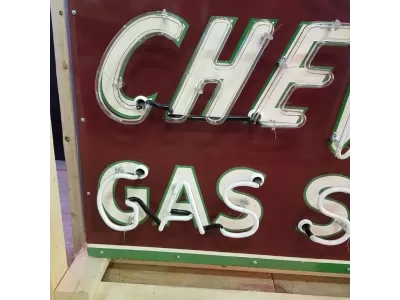 New Chevron Porcelain Neon Sign 60"W x 42"H