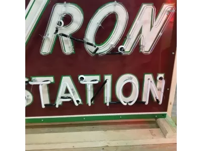 New Chevron Porcelain Neon Sign 60"W x 42"H