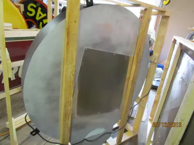 New Chevron Porcelain Neon Sign 48"W x 60"H