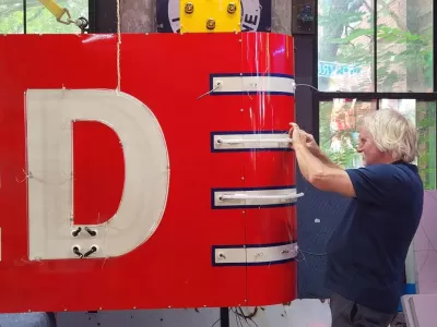 New Chevrolet Auto Sales Painted Neon Sign 13 FT W x 15 FT H