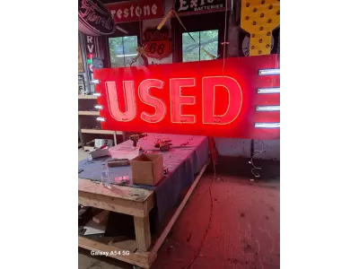 New Chevrolet Auto Sales Painted Neon Sign 13 FT W x 15 FT H