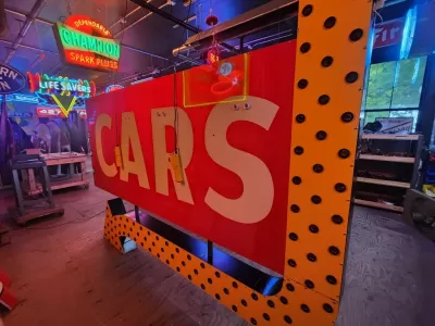 New Chevrolet Auto Sales Painted Neon Sign 13 FT W x 15 FT H