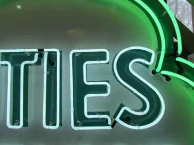 Original Cities Service Porcelain Neon Sign 72" Diameter