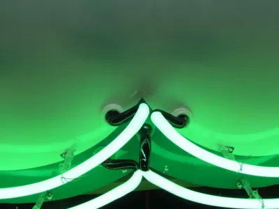 Original Cities Service Porcelain Neon Sign 72" Diameter