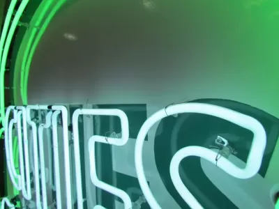 Original Cities Service Porcelain Neon Sign 72" Diameter