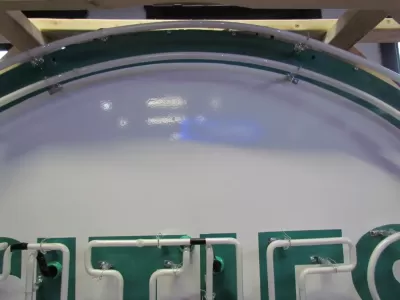 Original Cities Service Porcelain Neon Sign 72" Diameter